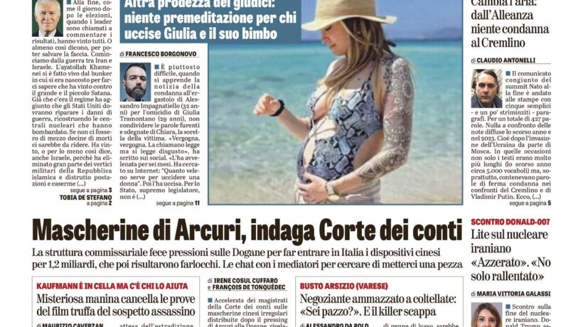 Oggi in edicola