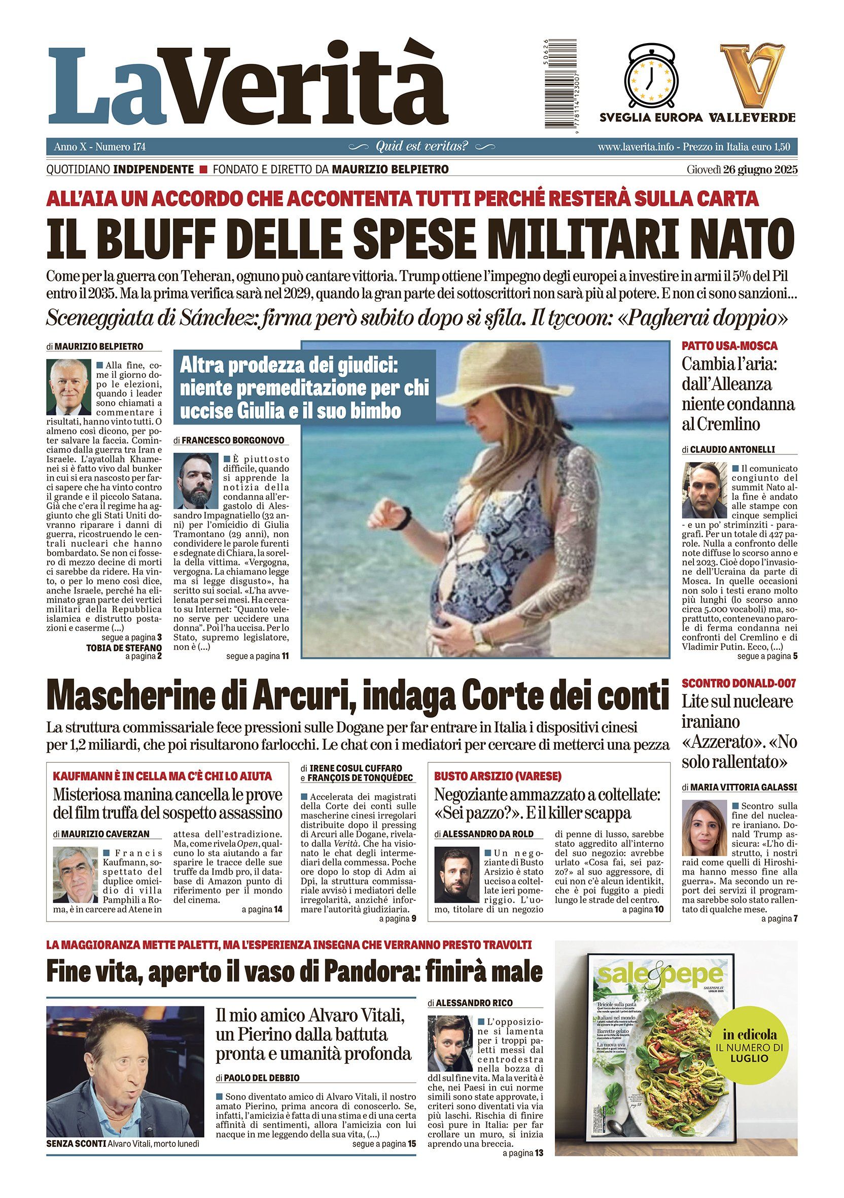 Oggi in edicola