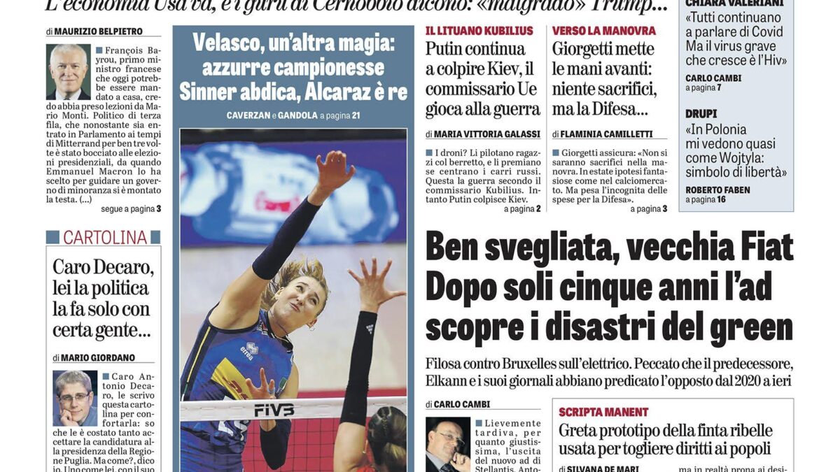 Oggi in edicola