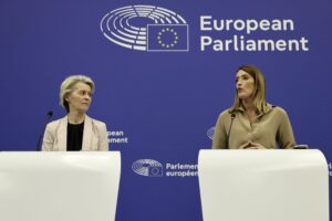 Scintille fra Von der Leyen e Metsola sulla corsa al riarmo dell’Europa