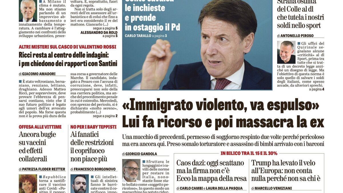 Oggi in edicola