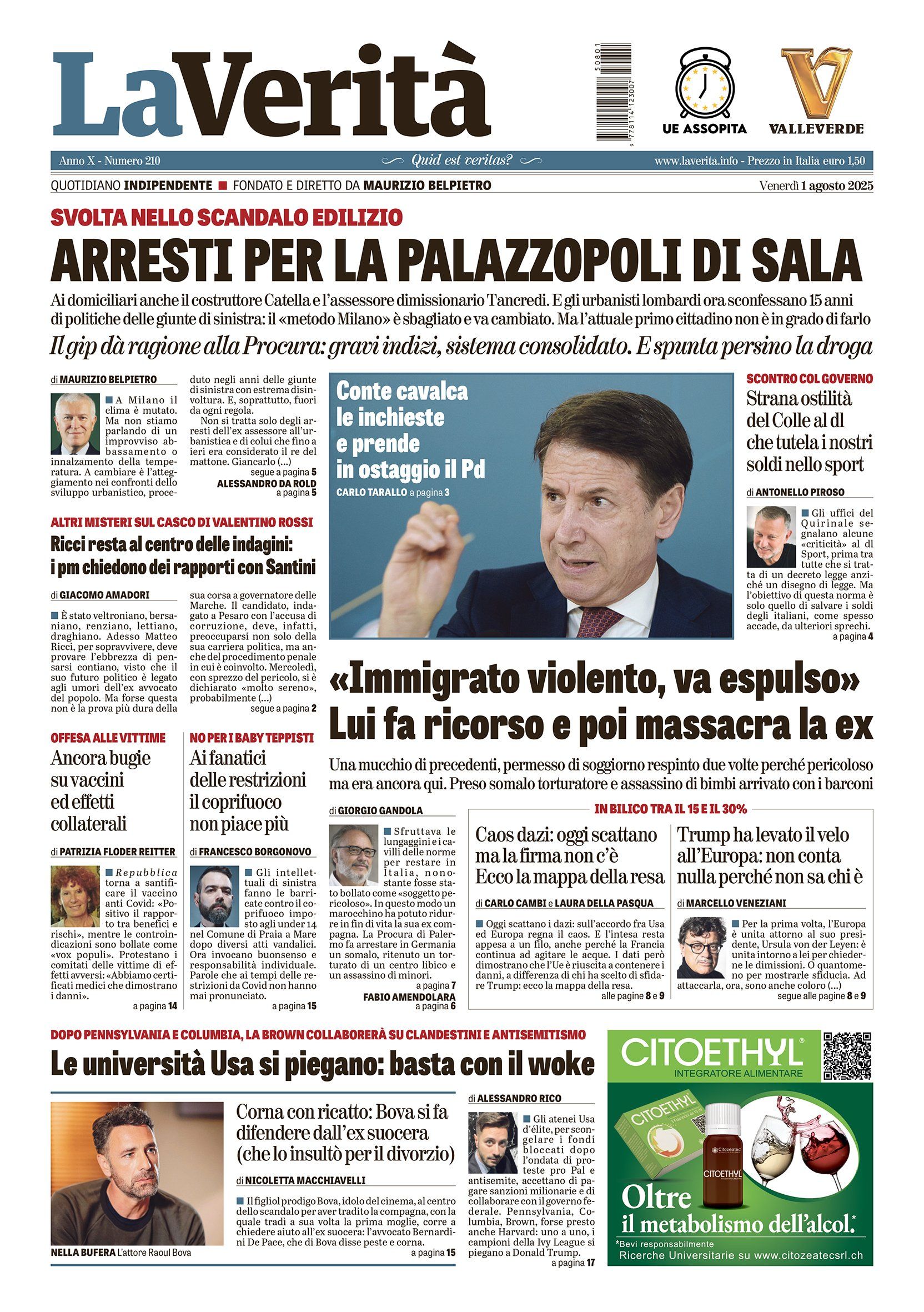Oggi in edicola