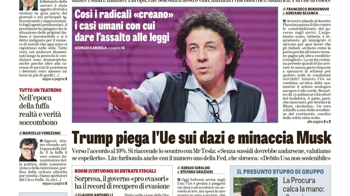 Oggi in edicola