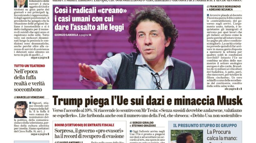 Oggi in edicola