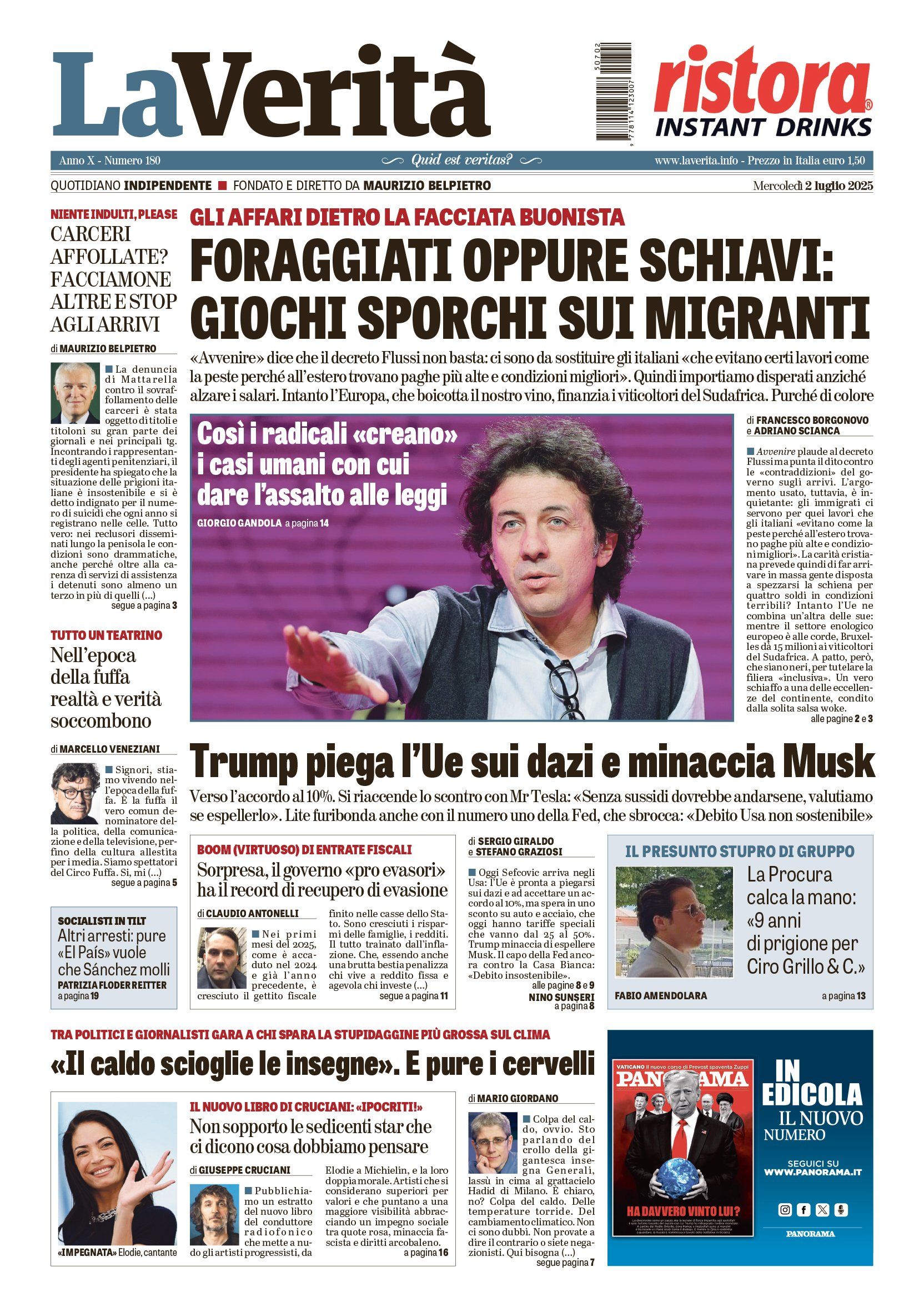 Oggi in edicola