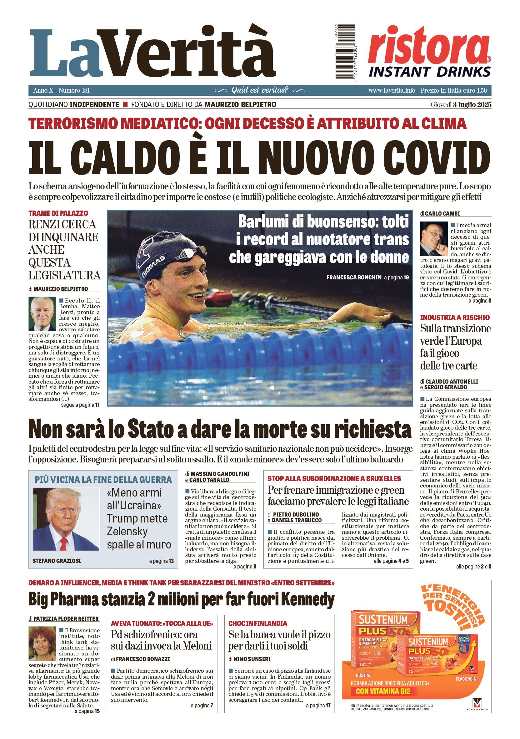 Oggi in edicola