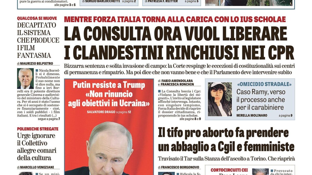 Oggi in edicola