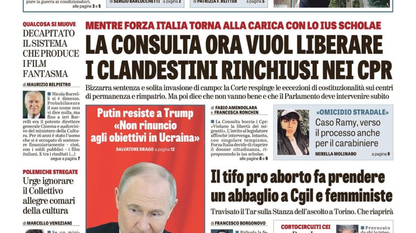 Oggi in edicola