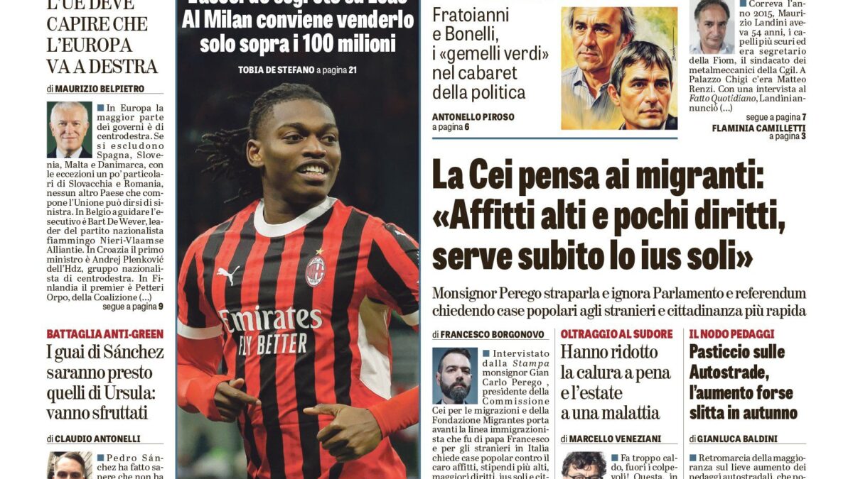 Oggi in edicola