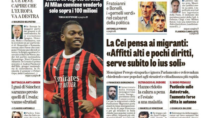 Oggi in edicola