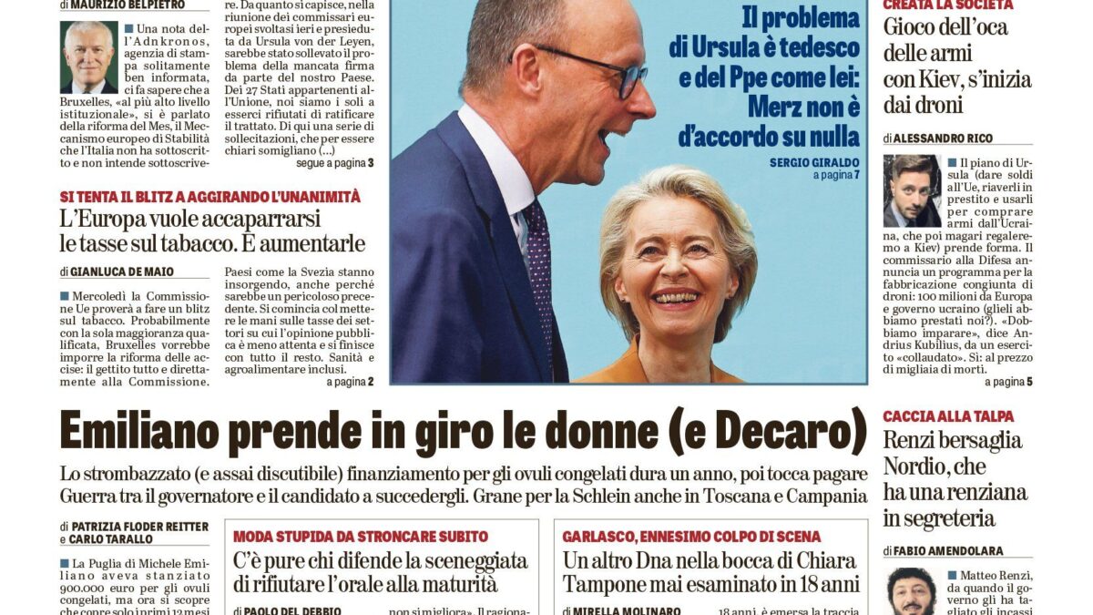 Oggi in edicola