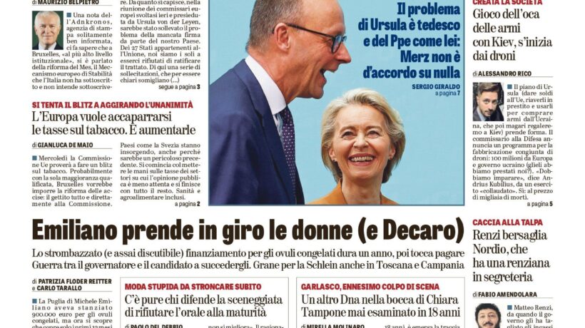 Oggi in edicola