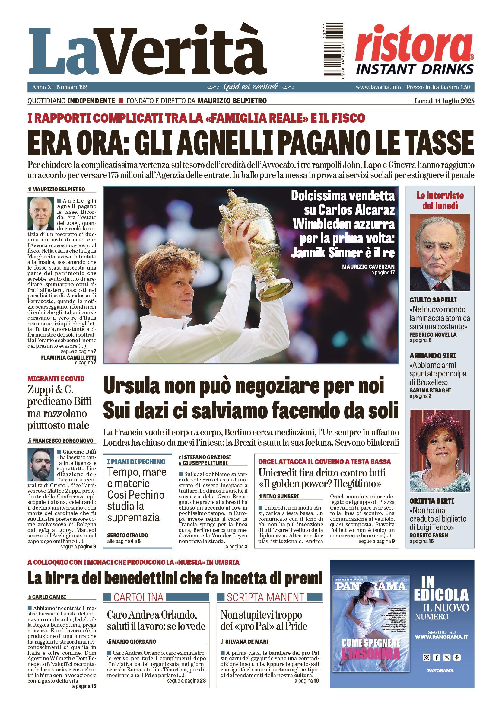 Oggi in edicola