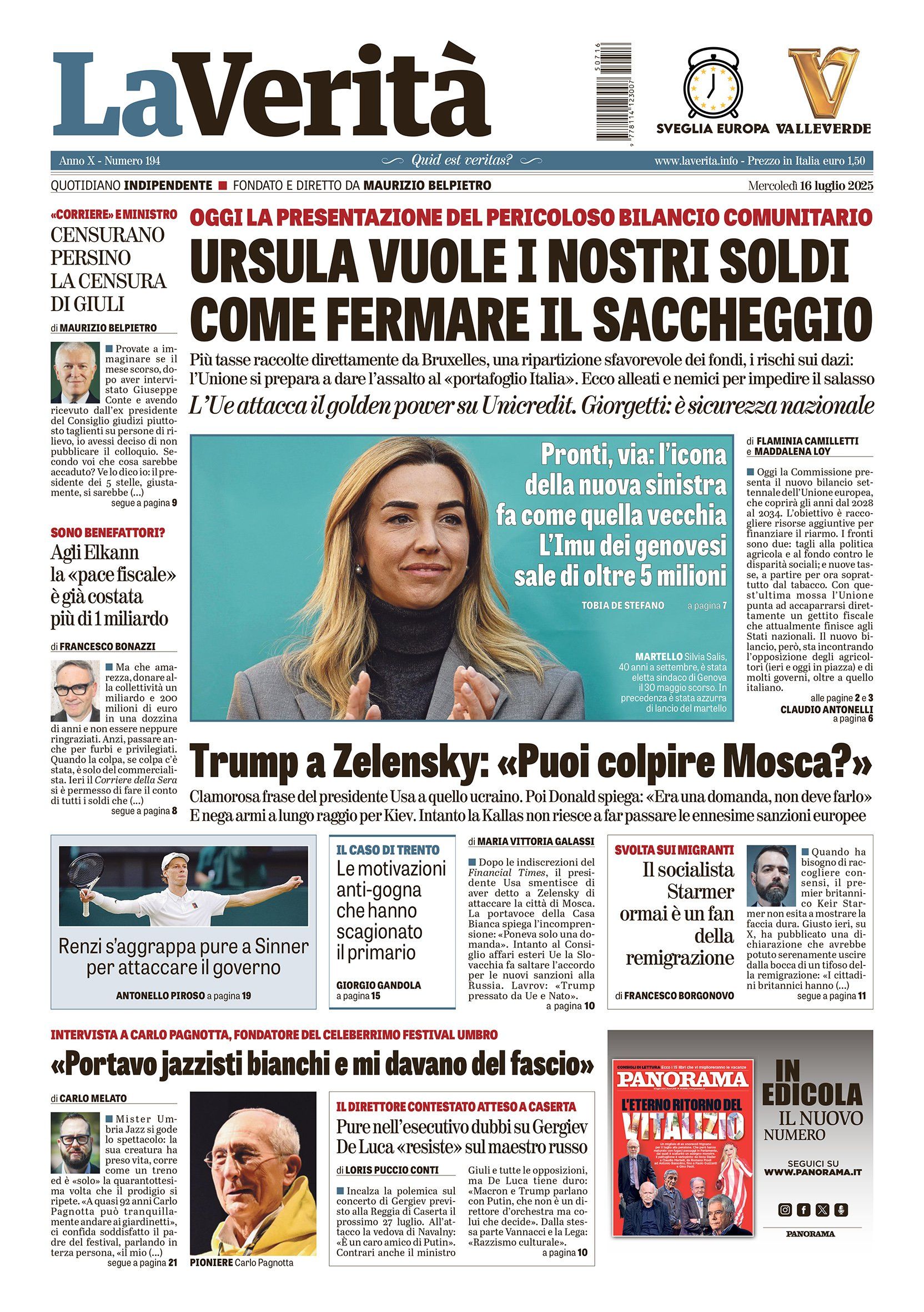 Oggi in edicola
