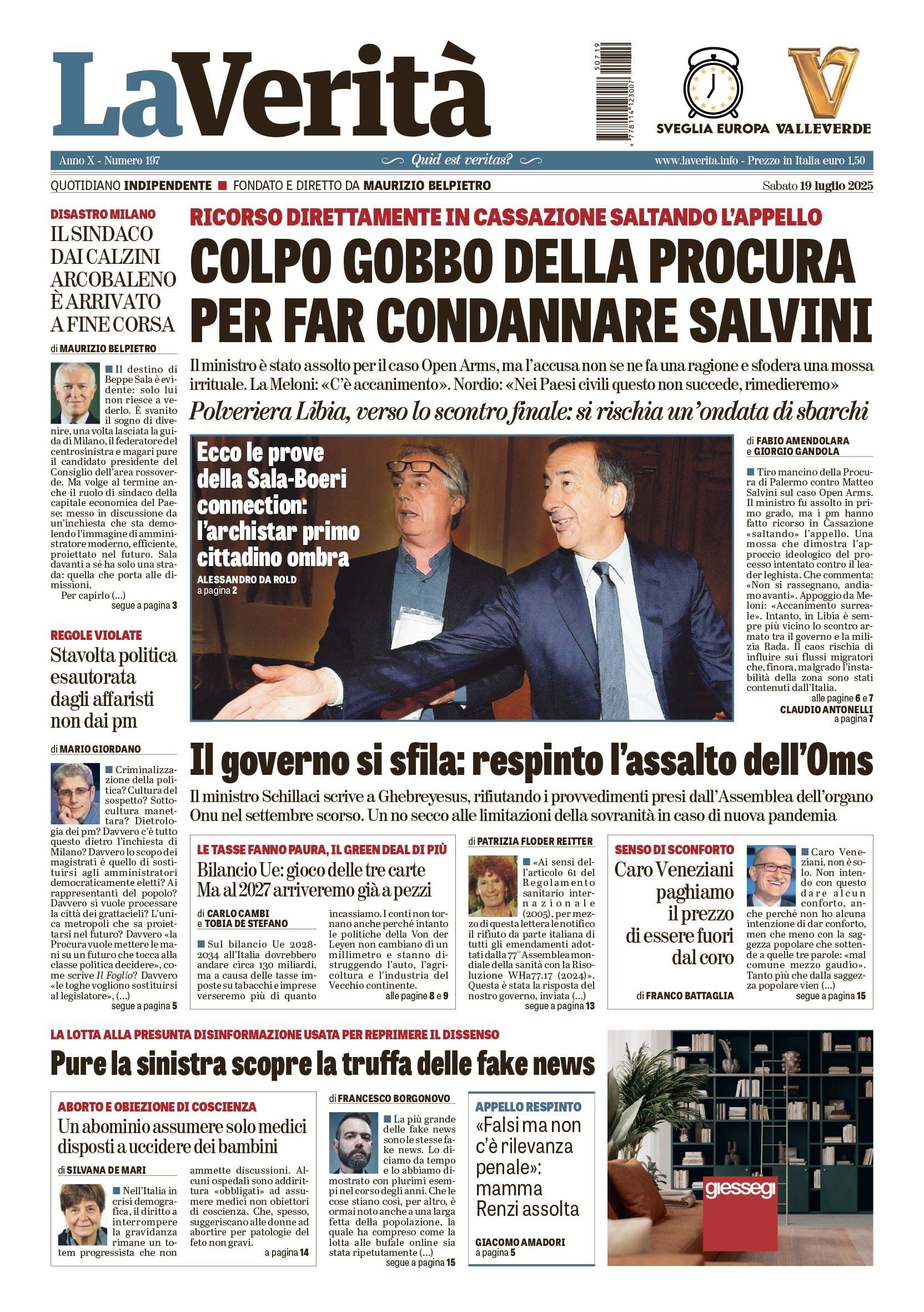 Oggi in edicola