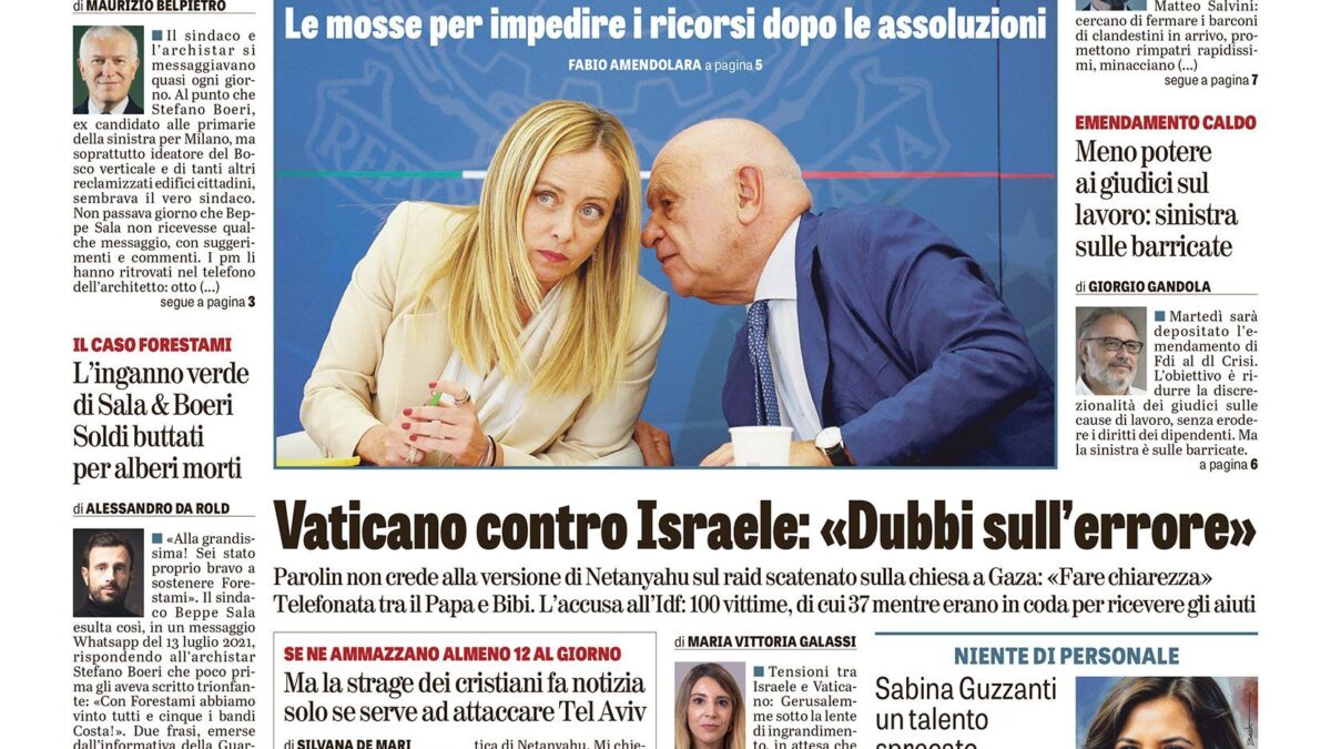Oggi in edicola