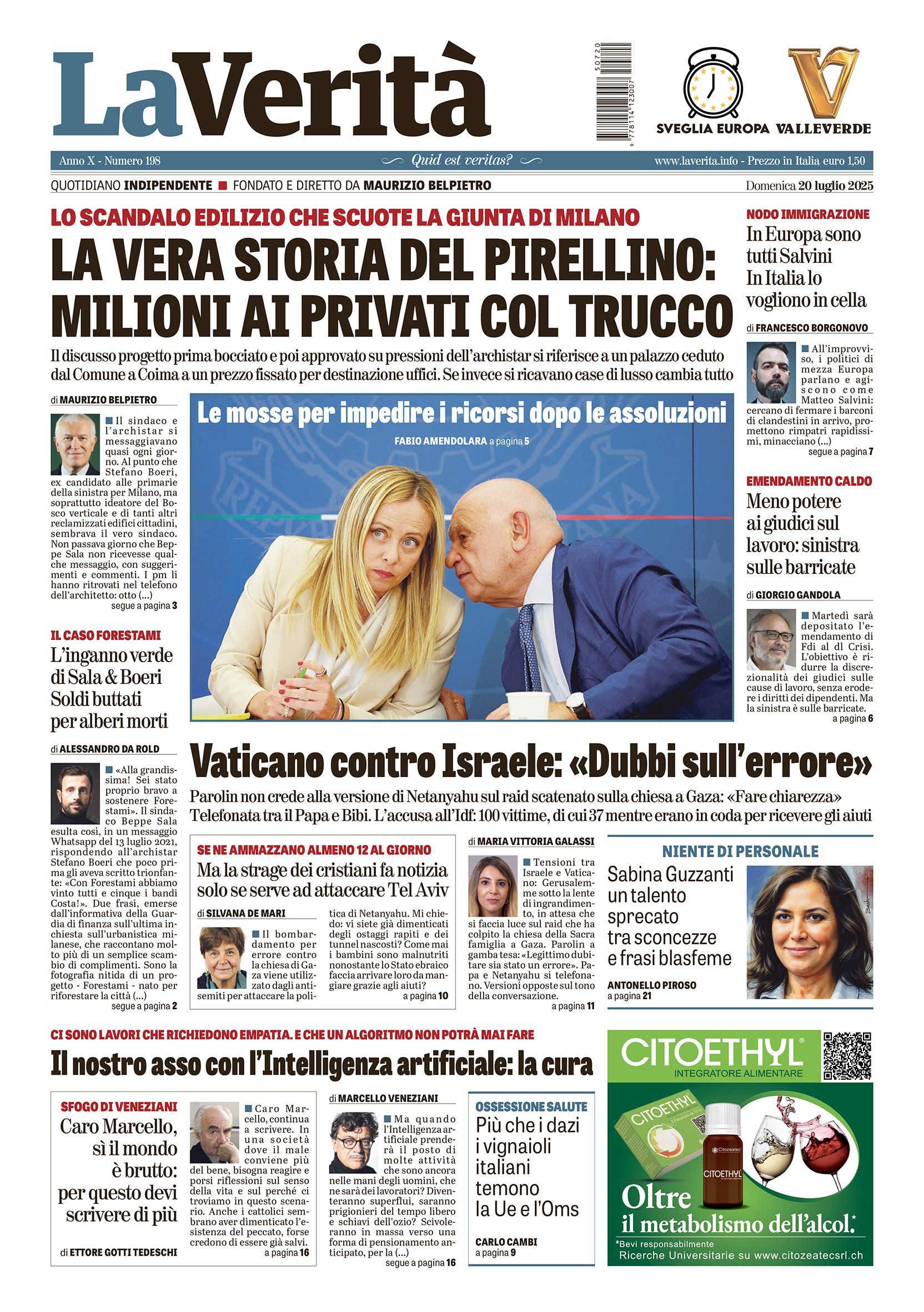 Oggi in edicola