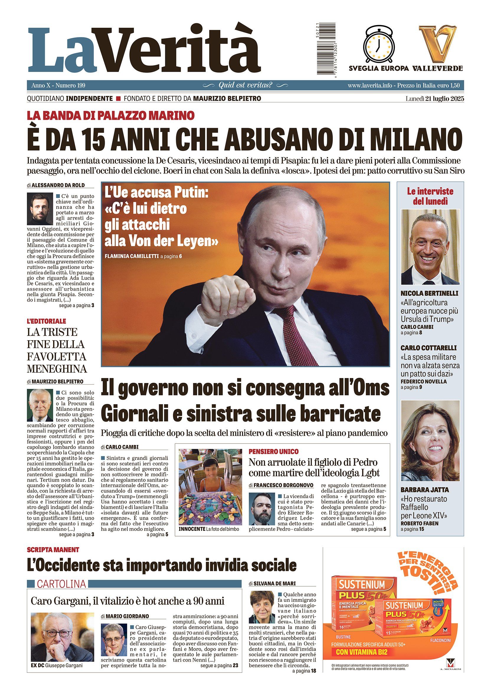 Oggi in edicola