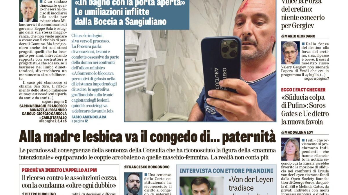 Oggi in edicola