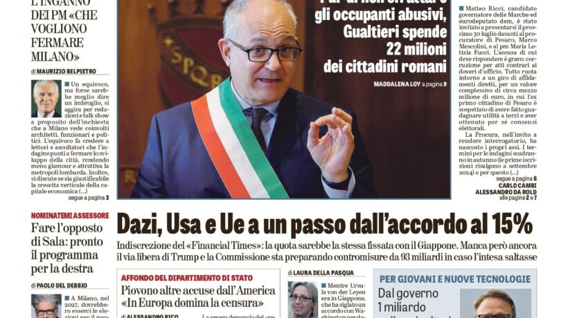 Oggi in edicola