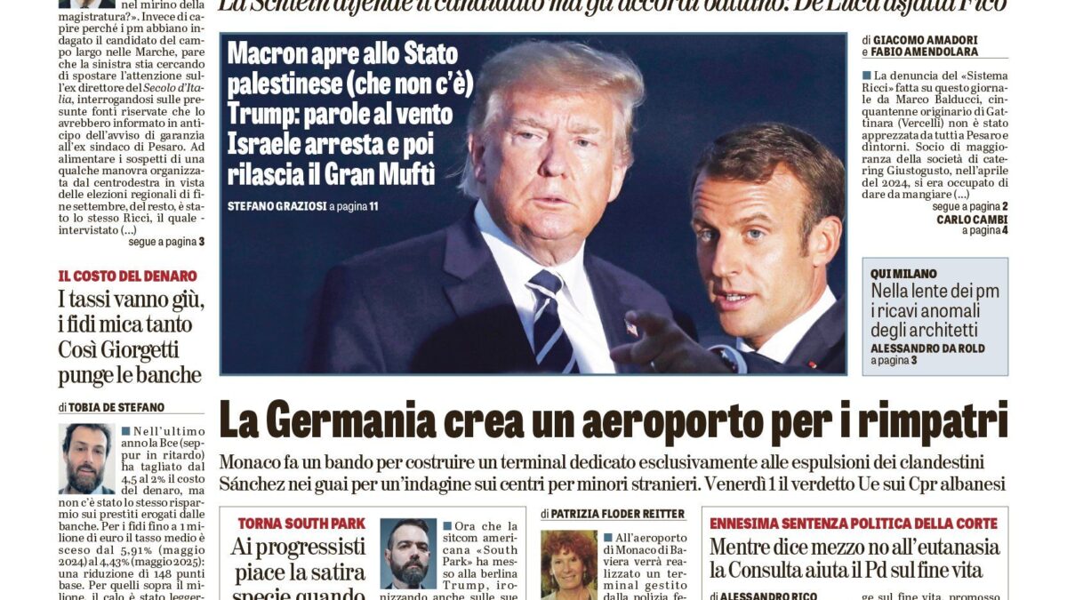 Oggi in edicola