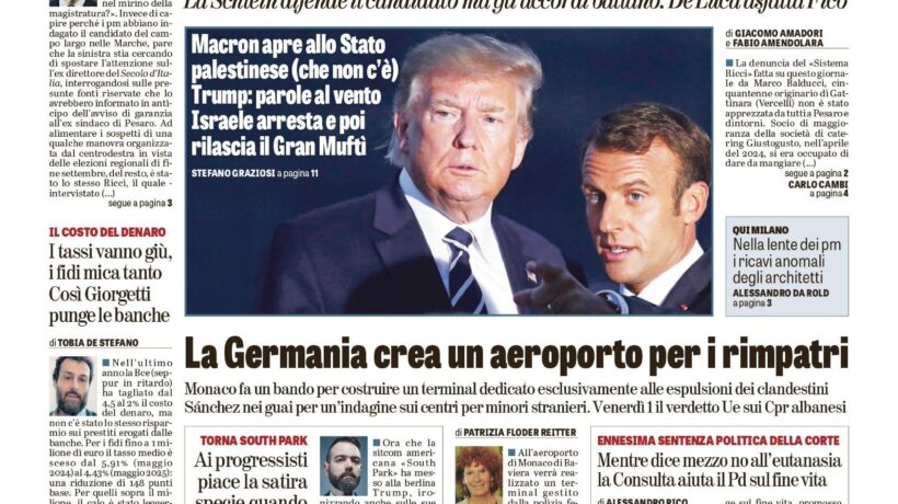 Oggi in edicola