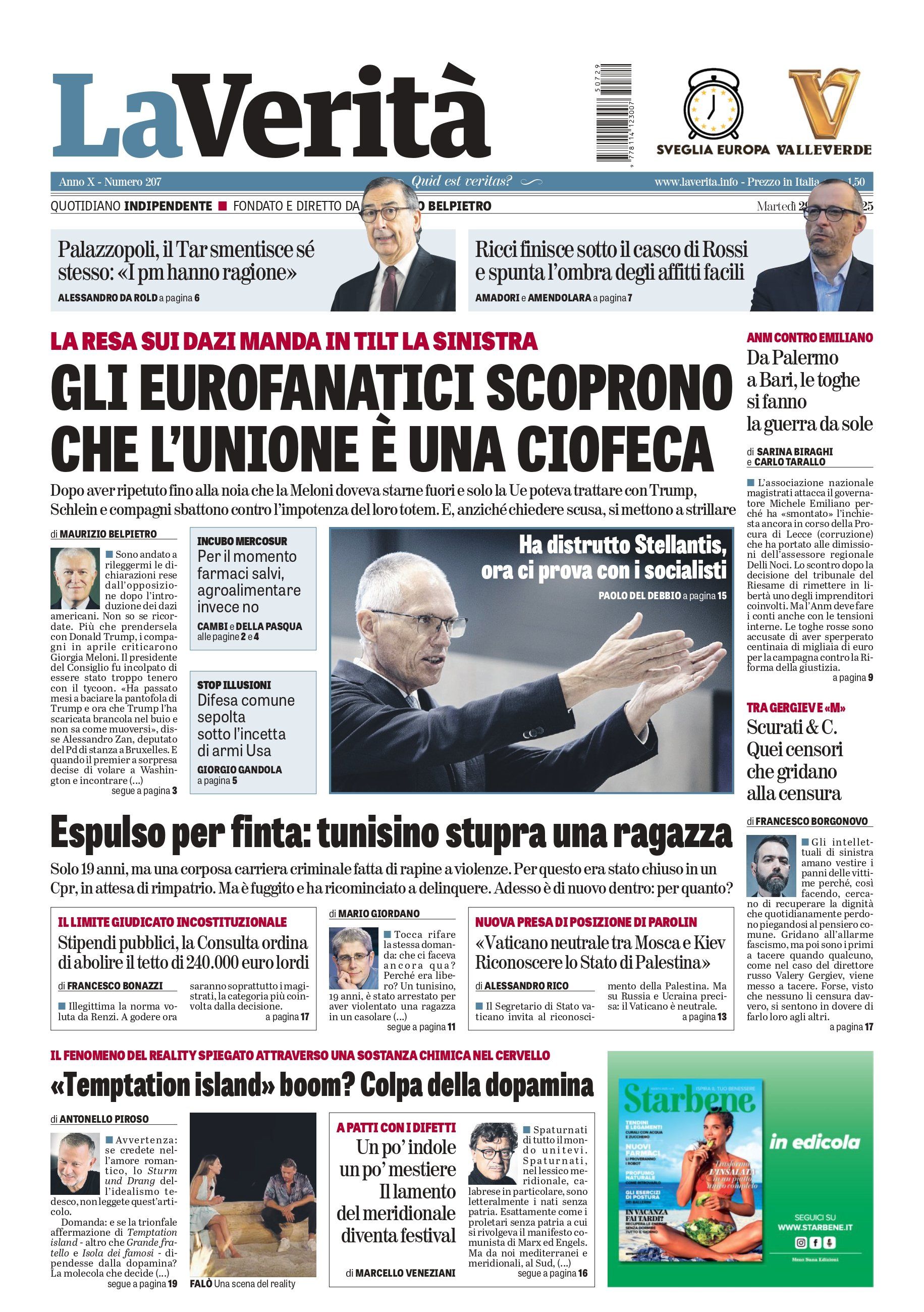 Oggi in edicola