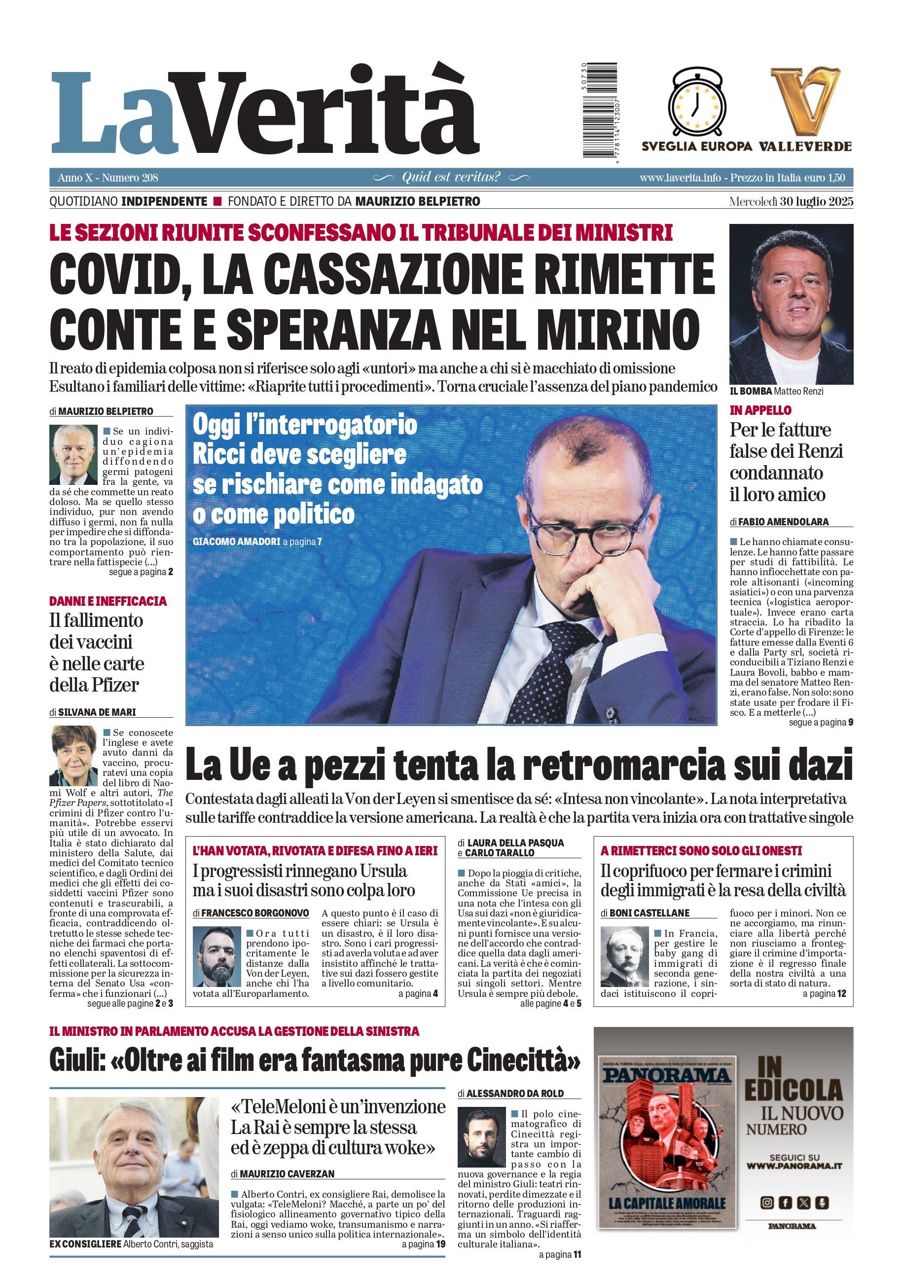Oggi in edicola