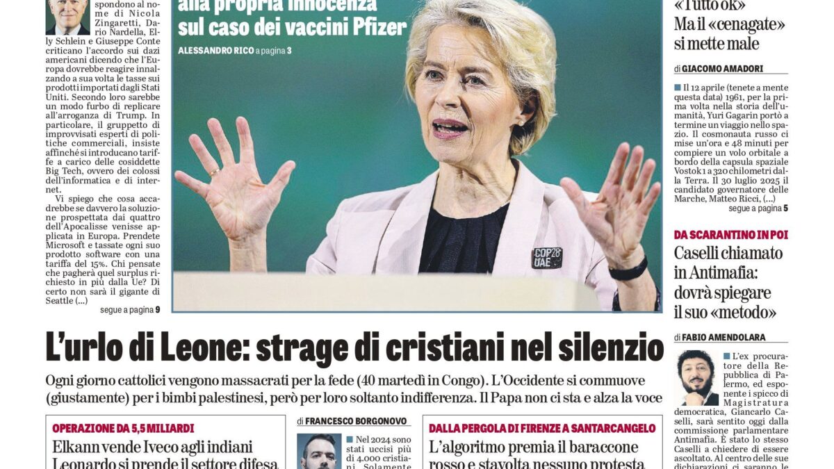 Oggi in edicola