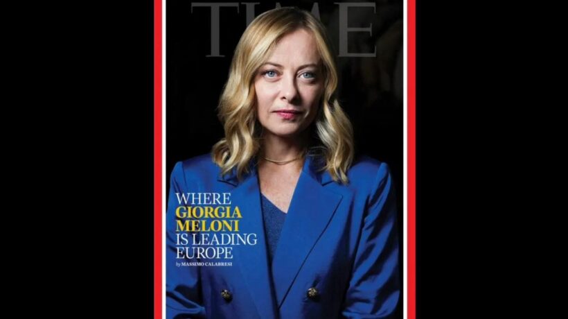 Giorgia Meloni sulla copertina del Time