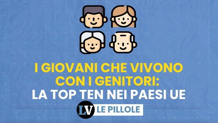 I giovani che vivono ancora con i genitori: la top ten nei Paesi Ue
