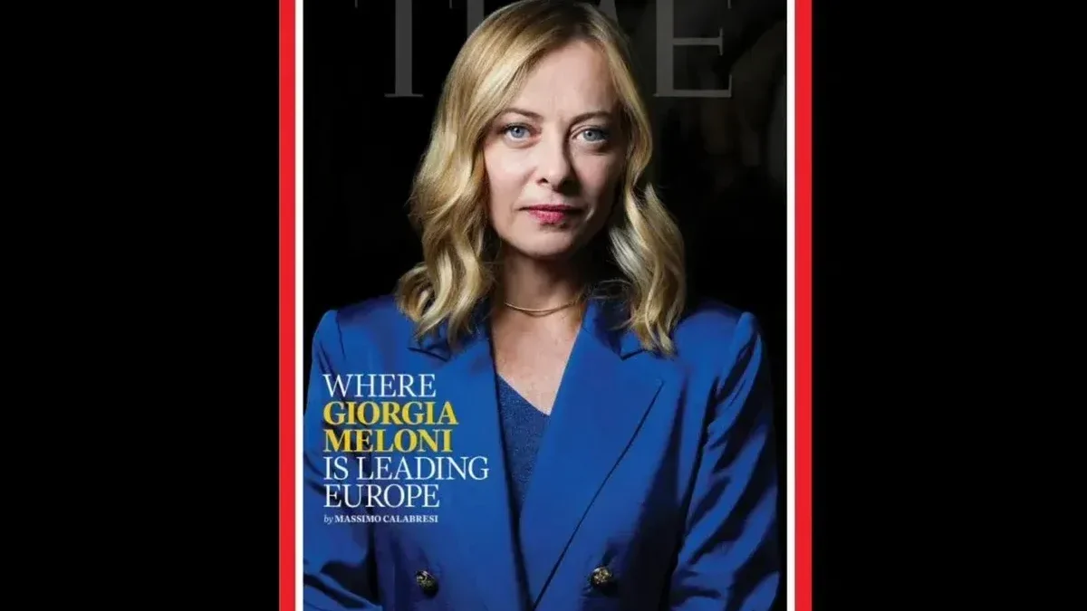 «Time» mette Meloni in copertina. «Dove sta guidando l’Europa»