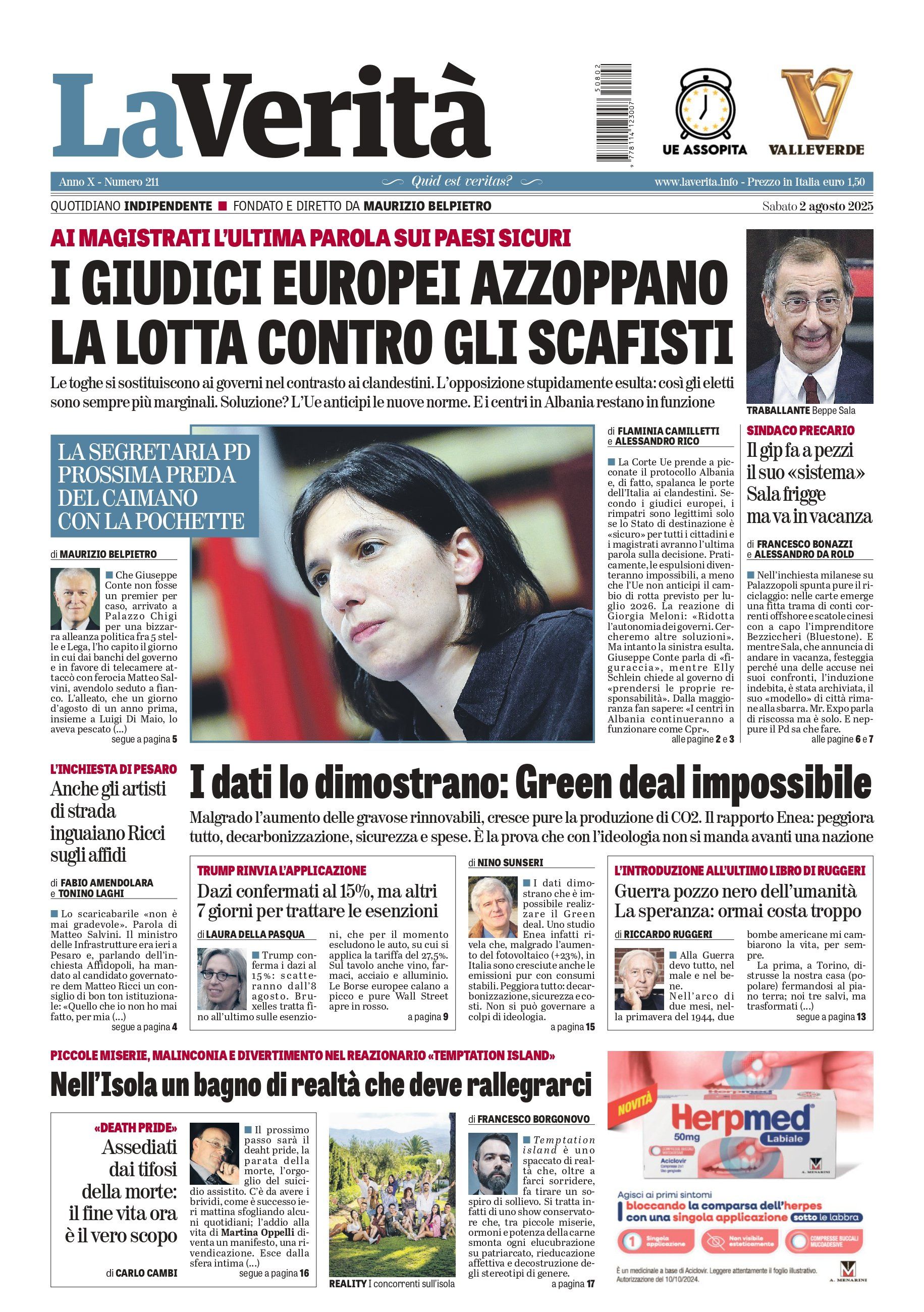 Oggi in edicola