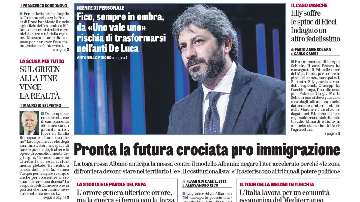 Oggi in edicola