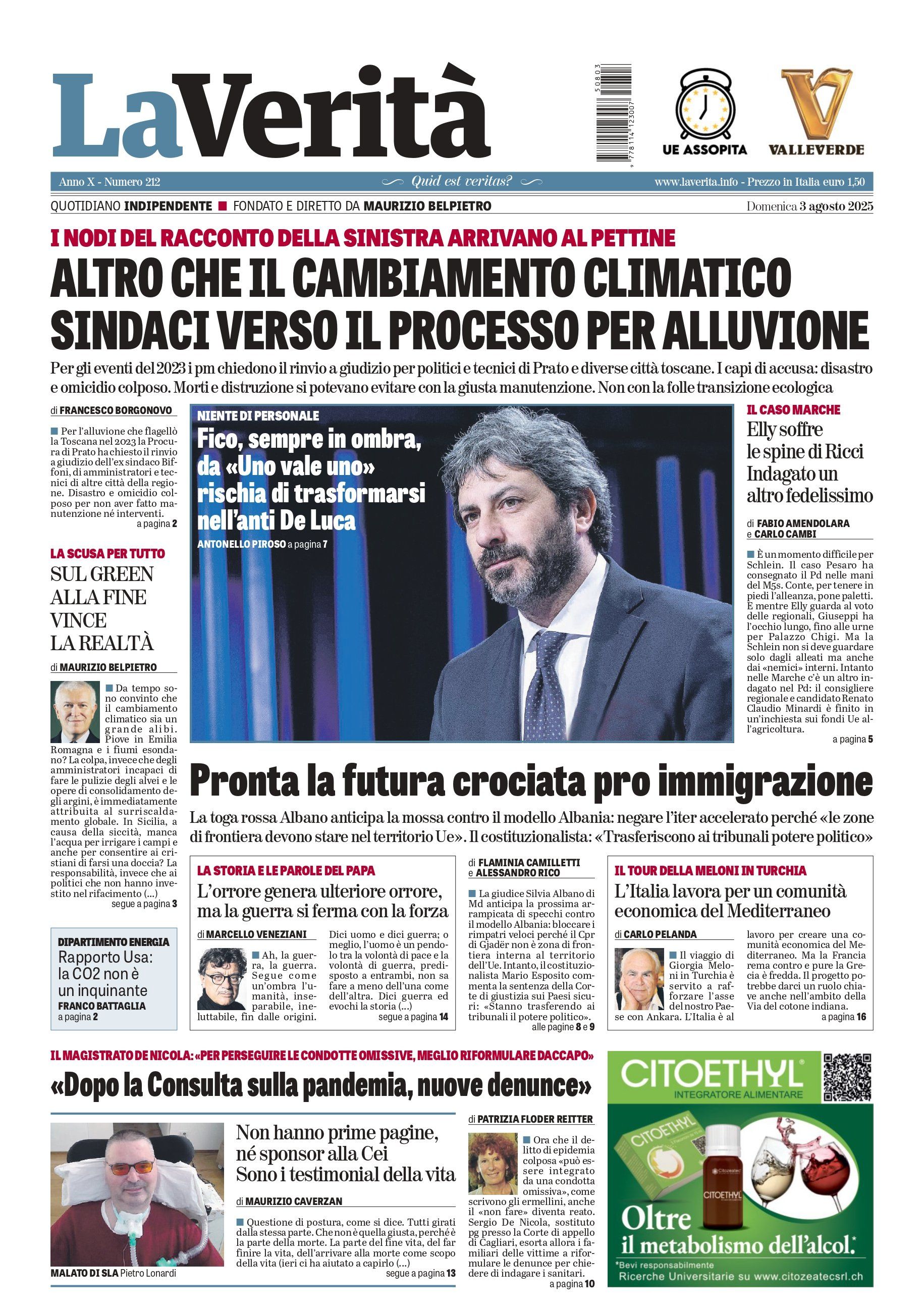 Oggi in edicola