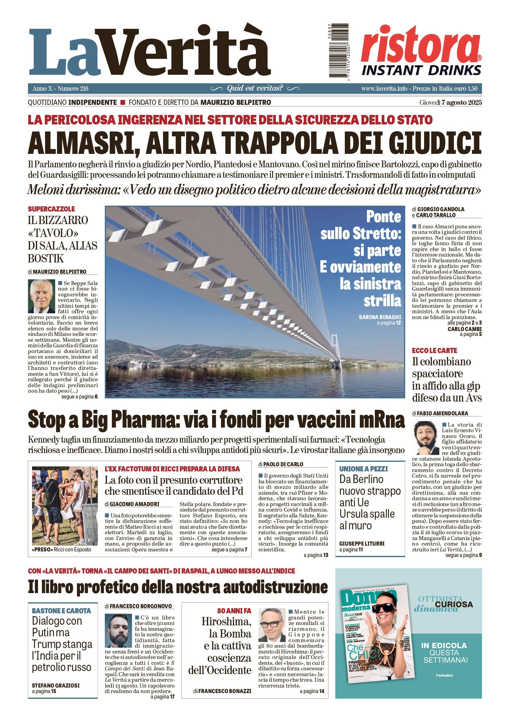 Oggi in edicola