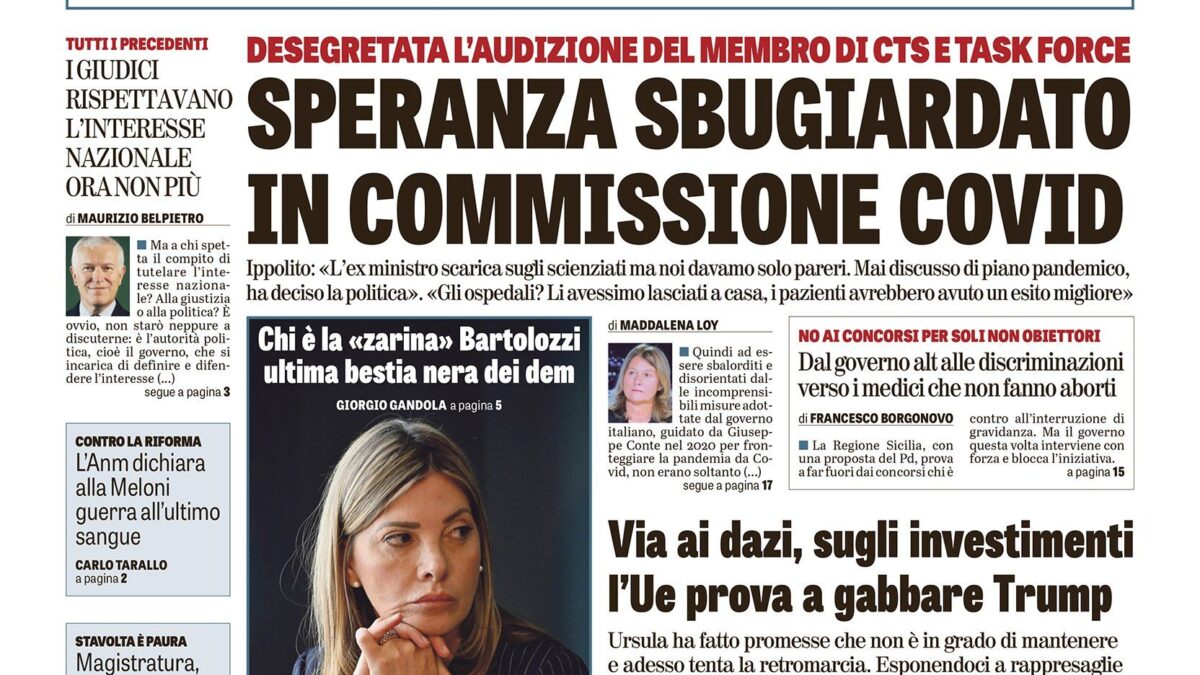 Oggi in edicola