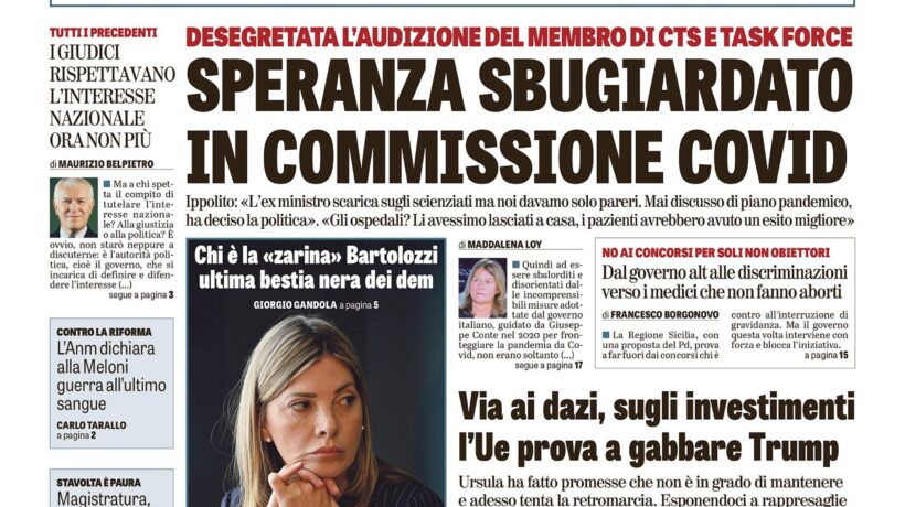Oggi in edicola
