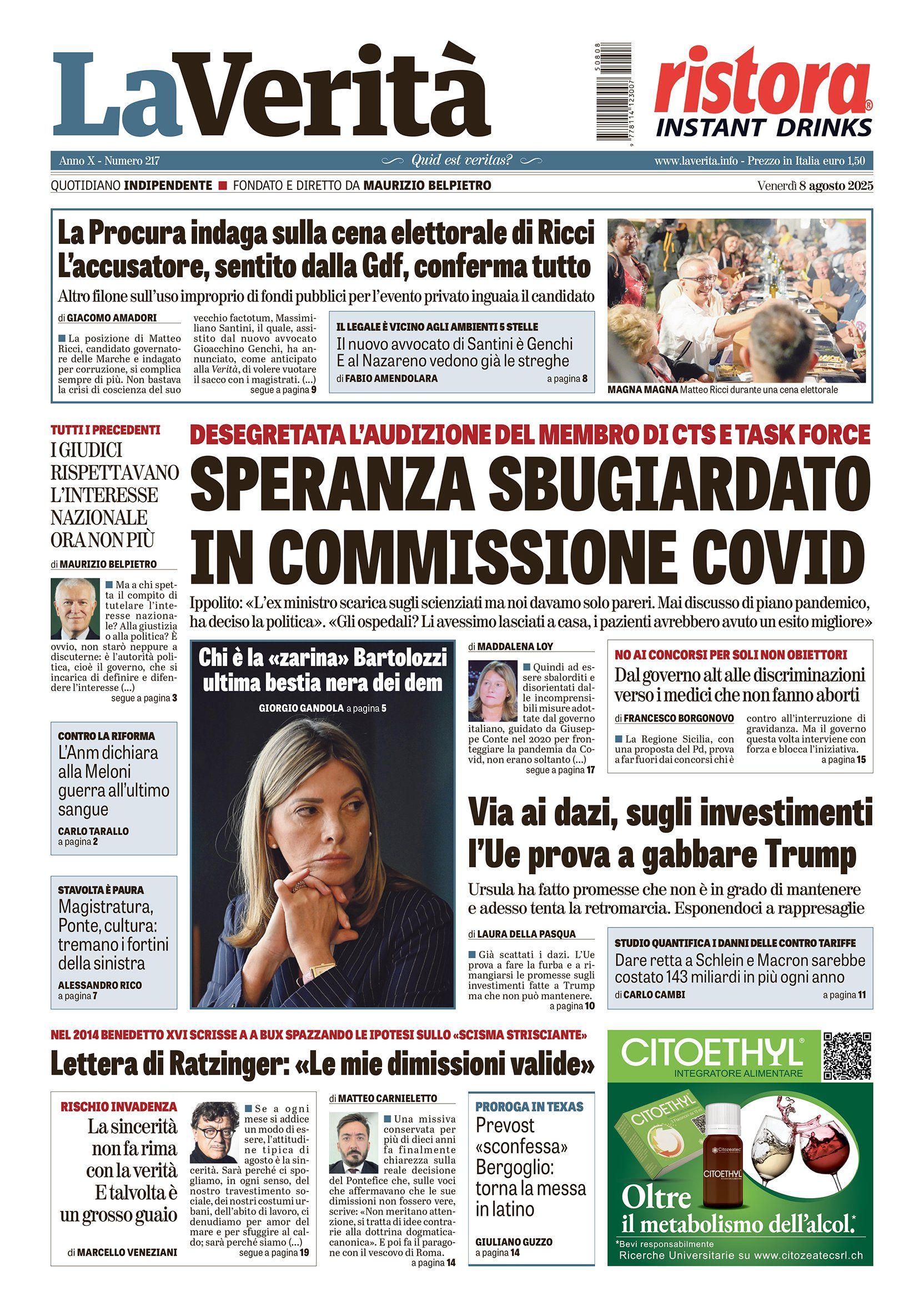 Oggi in edicola
