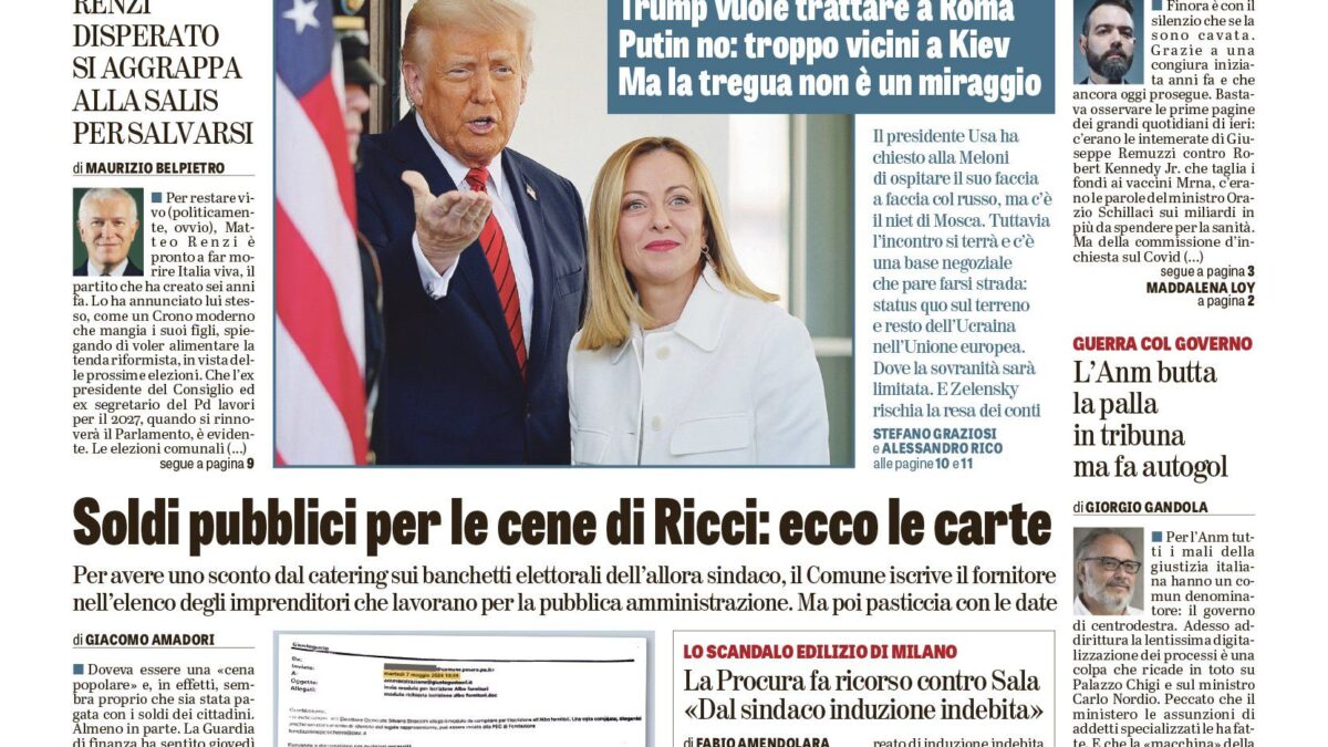 Oggi in edicola