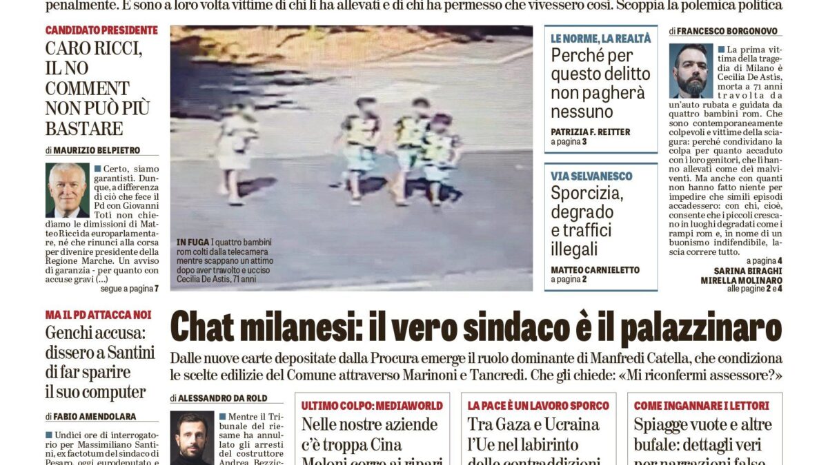 Oggi in edicola