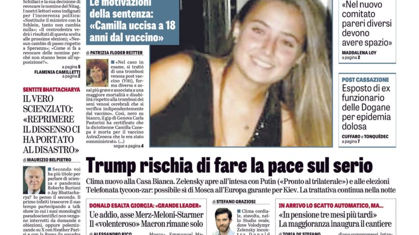 Oggi in edicola