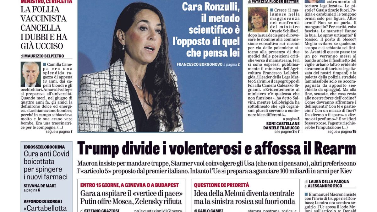 Oggi in edicola