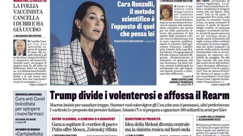Oggi in edicola