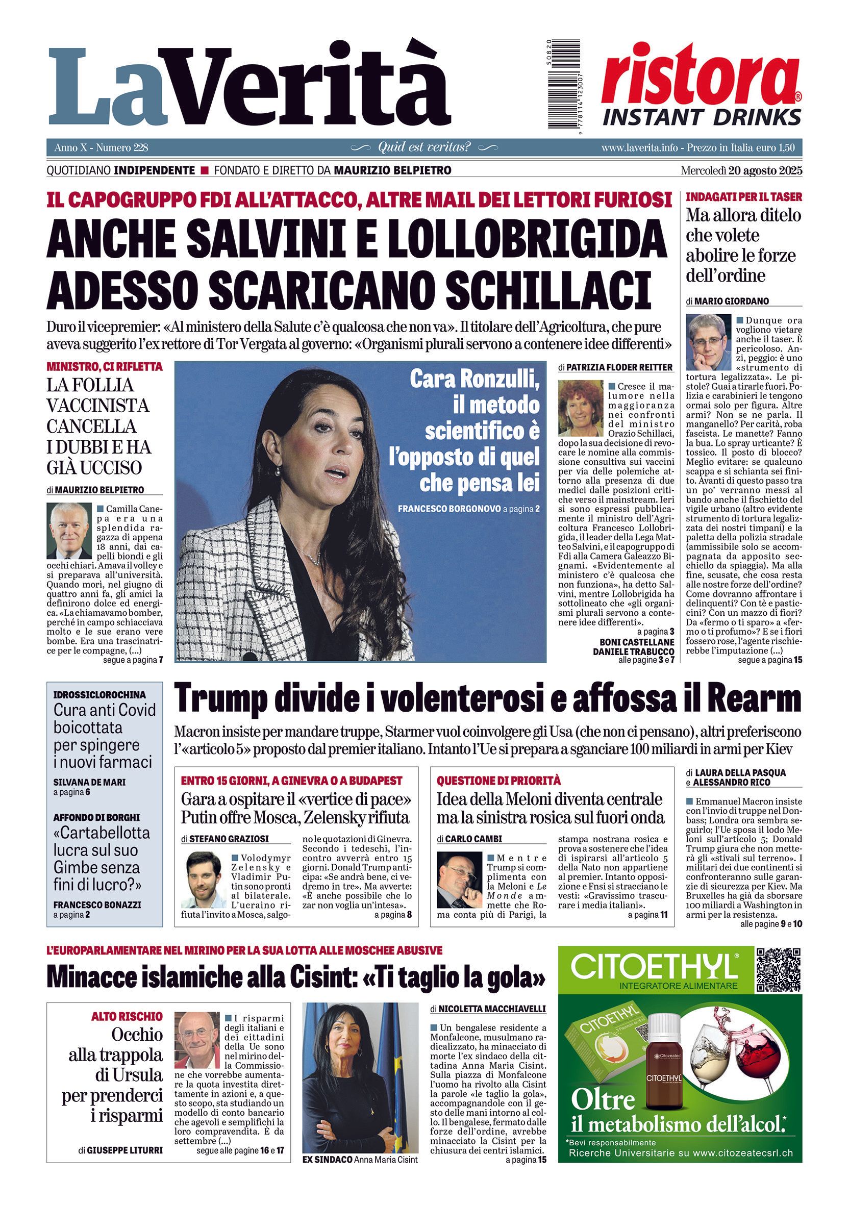 Oggi in edicola