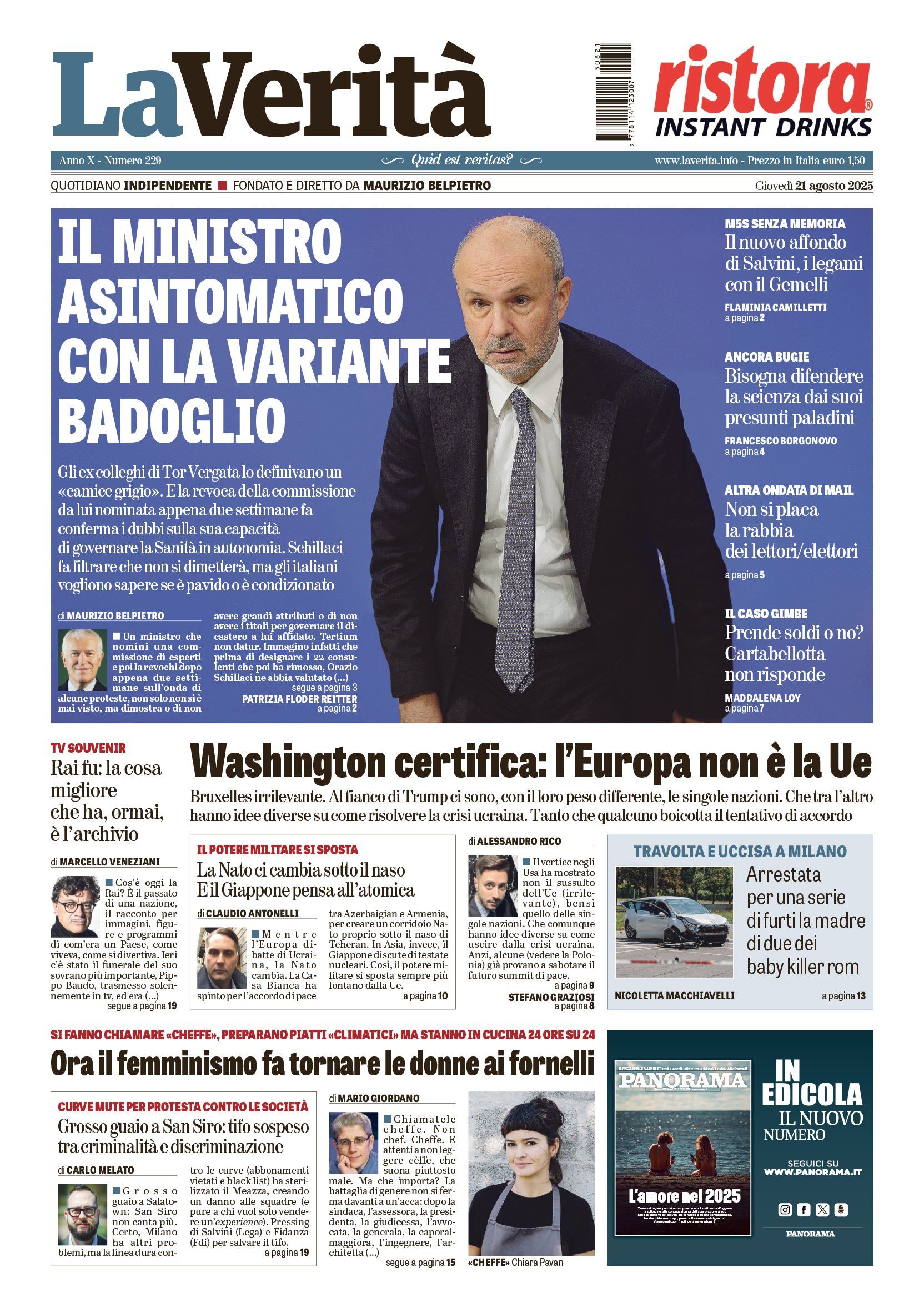Oggi in edicola