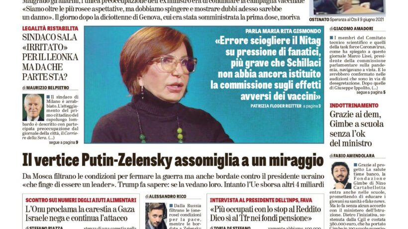 Oggi in edicola