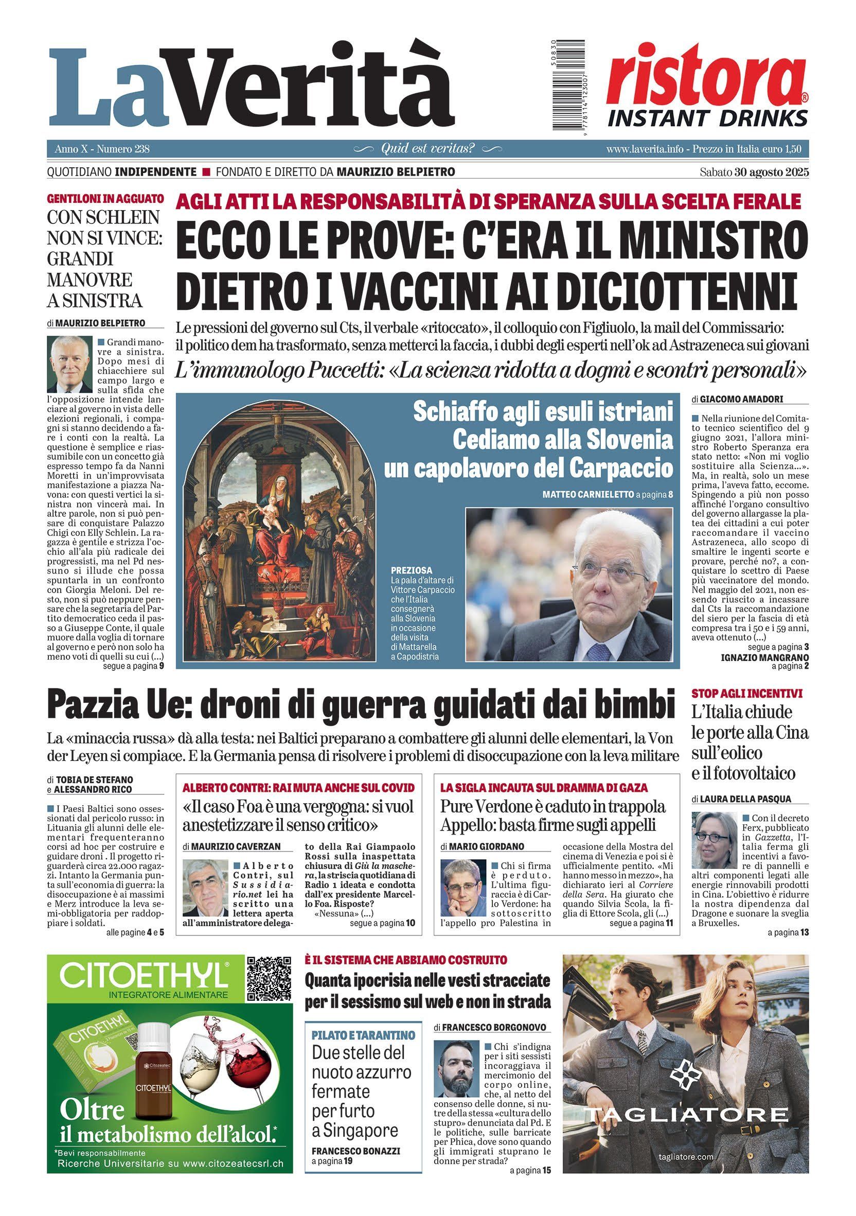Oggi in edicola