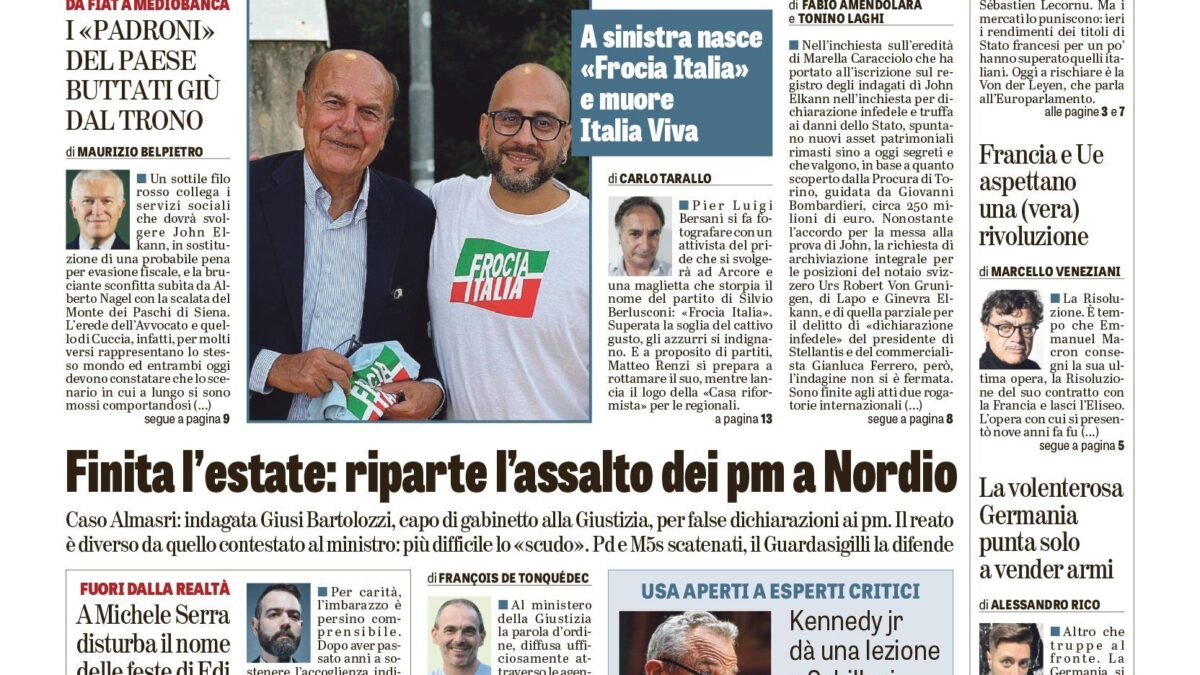Oggi in edicola