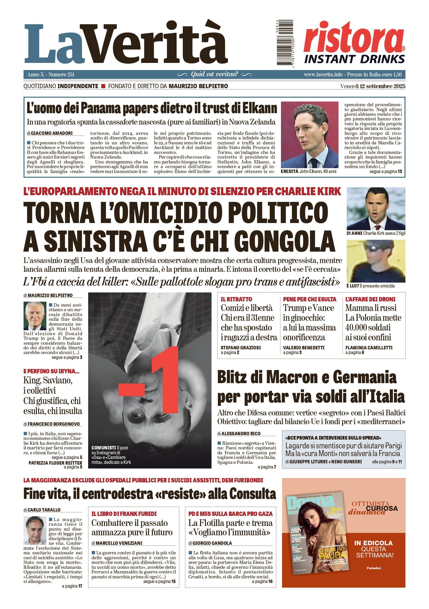 Oggi in edicola